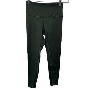 Balance Collection Cropped Leggings Pull On‎ Mid Rise Dark Olive Green Womens S